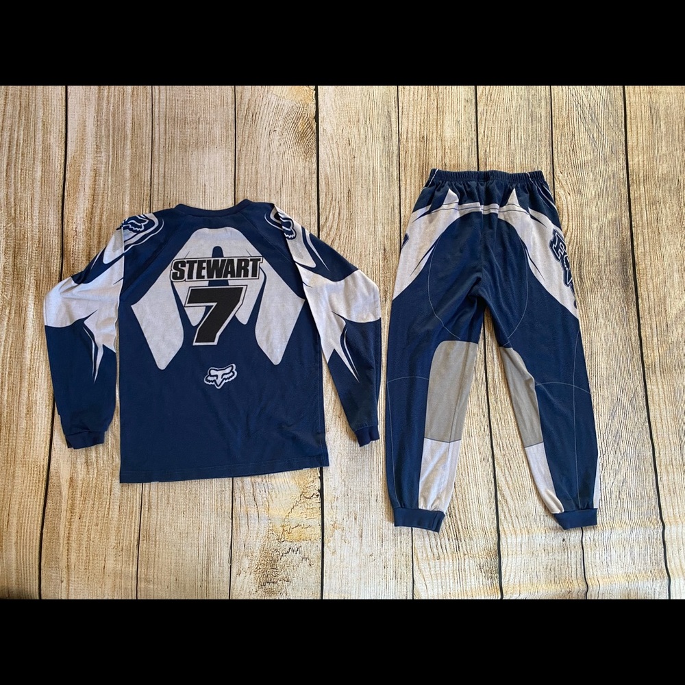 Boys size 8 pajamas motocross